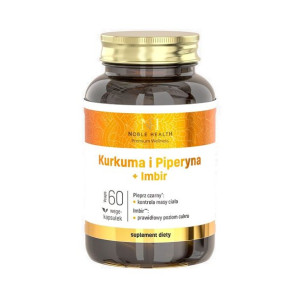 Kurkuma i Piperyna + Imbir suplement diety 60 kapsułek