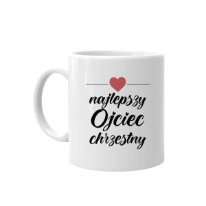 Najlepszy ojciec chrzestny - Kubek na prezent dla chrzestnego