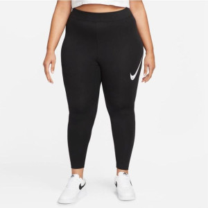 Legginsy Nike Sportswear Essential Swosh DM6207 010 - CZARNY; XS