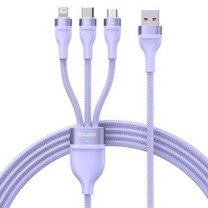 Baseus kabel 3w1 Flash II USB + USB-C Lightning + USB-C + microUSB 1,5 m 3,