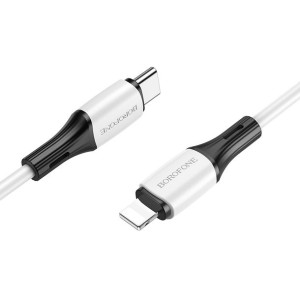 Borofone Kabel BX79 Typ C na Lightning PD 20W 1 metr biały