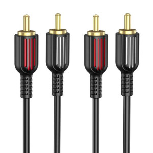 Borofone Kabel BL13 2RCA na 2RCA 1,5 metra czarny