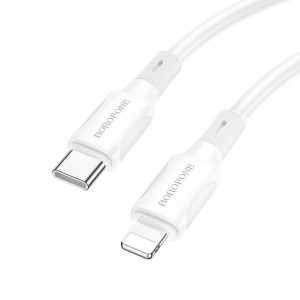 Borofone Kabel BX80 Succeed Typ C na Lightning PD 20W 1 metr biały