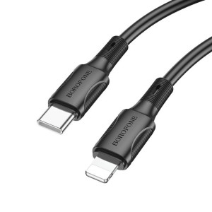 Borofone Kabel BX80 Succeed Typ C na Lightning PD 20W 1 metr czarny