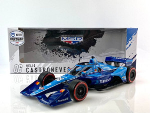 Helio Castroneves #6 Meyer Shank Racing Transcard 2021 Greenlight 1:18