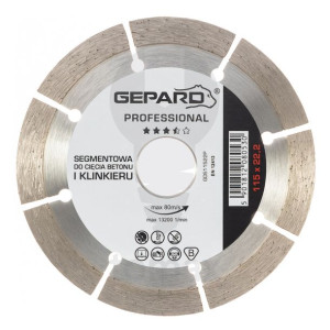 Tarcza diamentowa segmentowa 115 PROFESSIONAL GEPARD