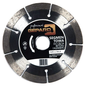 Tarcza diamentowa segmentowa 125 PROFESSIONAL GEPARD