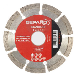 Tarcza diamentowa segmentowa 115 STANDARD GEPARD