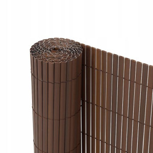Mata PVC 1.4x5 m brązowa osłona balkon ogrodzenie