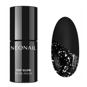 Neonail Top Do Paznokci Hybrydy Srebrne Drobinki