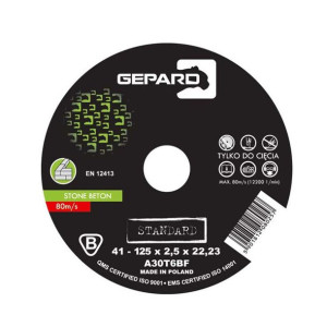 Tarcza do betonu 41 98C 125x2,5x22,2 GEPARD STANDARD