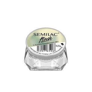 Semilac Flash 681 Aurora Gold Green pyłek zdobień