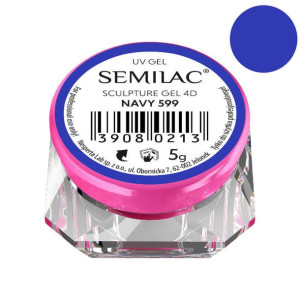 Semilac Sculpture Gel 4D 599 Navy granatowy 5g