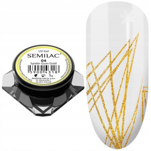 SEMILAC Żel do Zdobień Spider Gum Gold 04 ZŁOTY