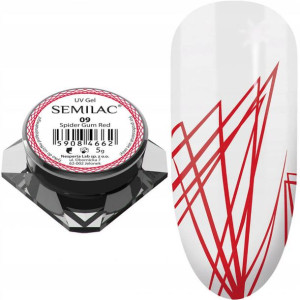 Semilac Żel Do Zdobień Spider Gum 09 Red
