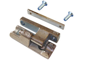 Zawias burty aluminiowej L120-kpl z podkł i śrubam