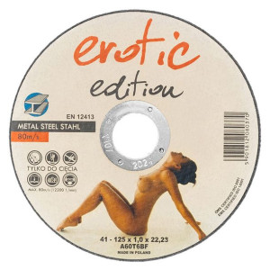 Tarcza do metalu 41 95A 125x1,0x22 Gepard Erotic