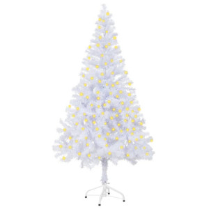 Sztuczna choinka ze stojakiem i LED, 150 cm, 380 gałązek