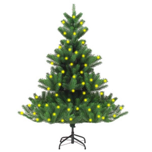 Sztuczna jodła kaukaska z lampkami LED, zielona, 150 cm