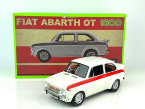 Fiat Abarth OT1600 TEST White Laudoracing 1:18