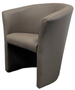 Fotel Eko Skóra Cappucino Premium Cuba Wygodny Nowoczesny Design