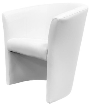 Fotel Eko Skóra Biały Premium Cuba Wygodny Nowoczesny Design