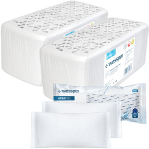 2 Pochlaniacze Wilgoci Osuszacz 500g Wkład Mocny