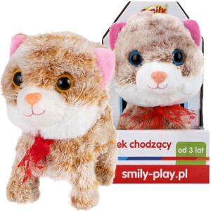 Smily Play Kotek Chodzący Brązowy Pluszak Interaktywny SP83916