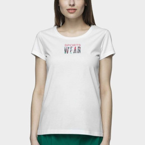 T-shirt 4f H4l21-tsd037 10s - Biały; Xs