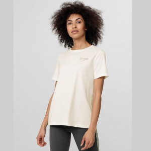 T-shirt 4f H4l22-tsd030 12s - Beżowy; Xs