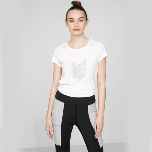 T-shirt 4f H4l22-tsd066 11s - Biały; Xl