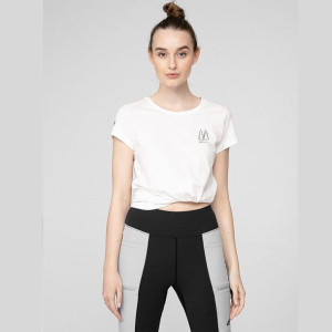 T-shirt 4f H4l22-tsd068 11s - Biały; Xl