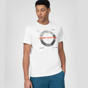 T-shirt 4f H4l22-tsm014 10s - Biały; S