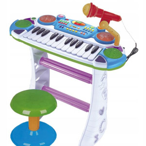 Duży Keyboard Dla Dzieci Organy Mikrofon Nagrywa