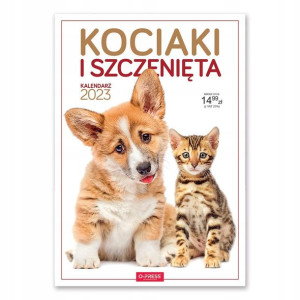 Kalendarz 2023 ścienny A3 Kociaki i Szczeniaki