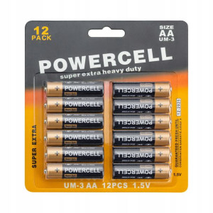 Baterie Cynkowo- Węglowe Powerceel Aa (r6) 12szt.