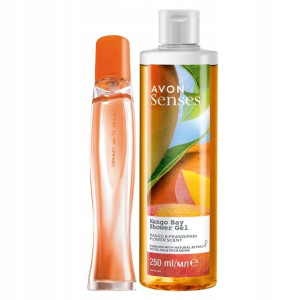 *avon* Summer White Sunset Woda + Żel Mango