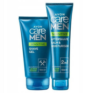 Avon Care Men Sensitive Żel Do Golenia + Balsam