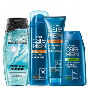 Avon Care Men Zestaw Poranny Niezbędnik 4 Sztuki