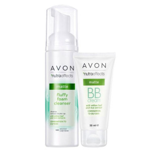 Avon Nutraeffects Krem Bb Matujący Medium + Pianka