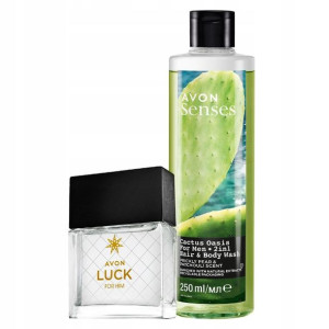 Avon Woda Luck Dla Niego Edt 30 Ml + Żel Oasis