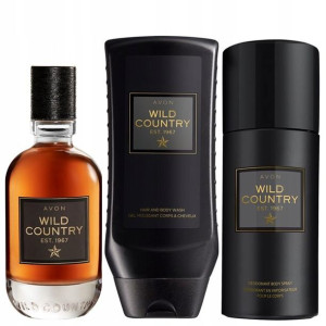 Avon Woda Wild Country Zestaw Dla Niego 3 Sztuki