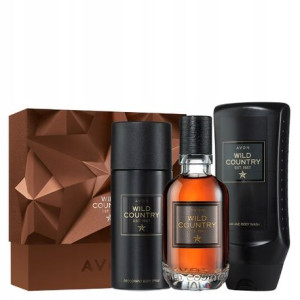 Avon Woda Wild Country Zestaw Dla Niego 3 Sztuki