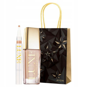 Avon Zestaw Luxe Podkład Porcelain + Korektor