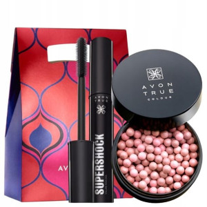 Avon Zestaw Perełki Rozświetlające + Tusz Supersho
