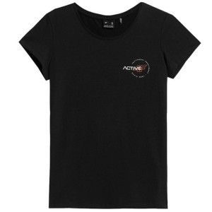 T-shirt 4f H4z21-tsd019 20s - Czarny; Xs