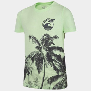T-shirt 4f Hjl22-jtsm013 72s - Zielony; 152 Cm