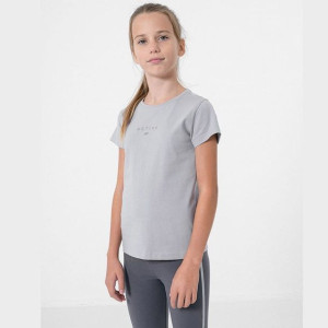 T-shirt 4f Hjz22-jtsd002 27s - Szary; 128 Cm