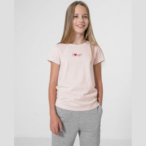 T-shirt 4f Hjz22-jtsd005 56s - Różowy; 152 Cm