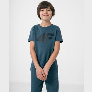 T-shirt 4f Hjz22-jtsm002 32s - Niebieski; 158 Cm